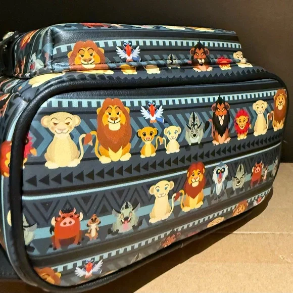 Loungefly Disney The Lion King Mini Backpack All Over Print Simba NWT Loungefly Disney Lion King Simba Floral Mane Allover Print  main image 2